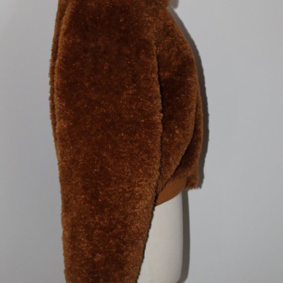 NWOT rag & bone Nikki Faux Fur Zip Front Jacket Coat M - Picture 6 of 8